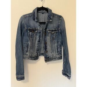 American Eagle Distressed Denim Jacket | Size Small